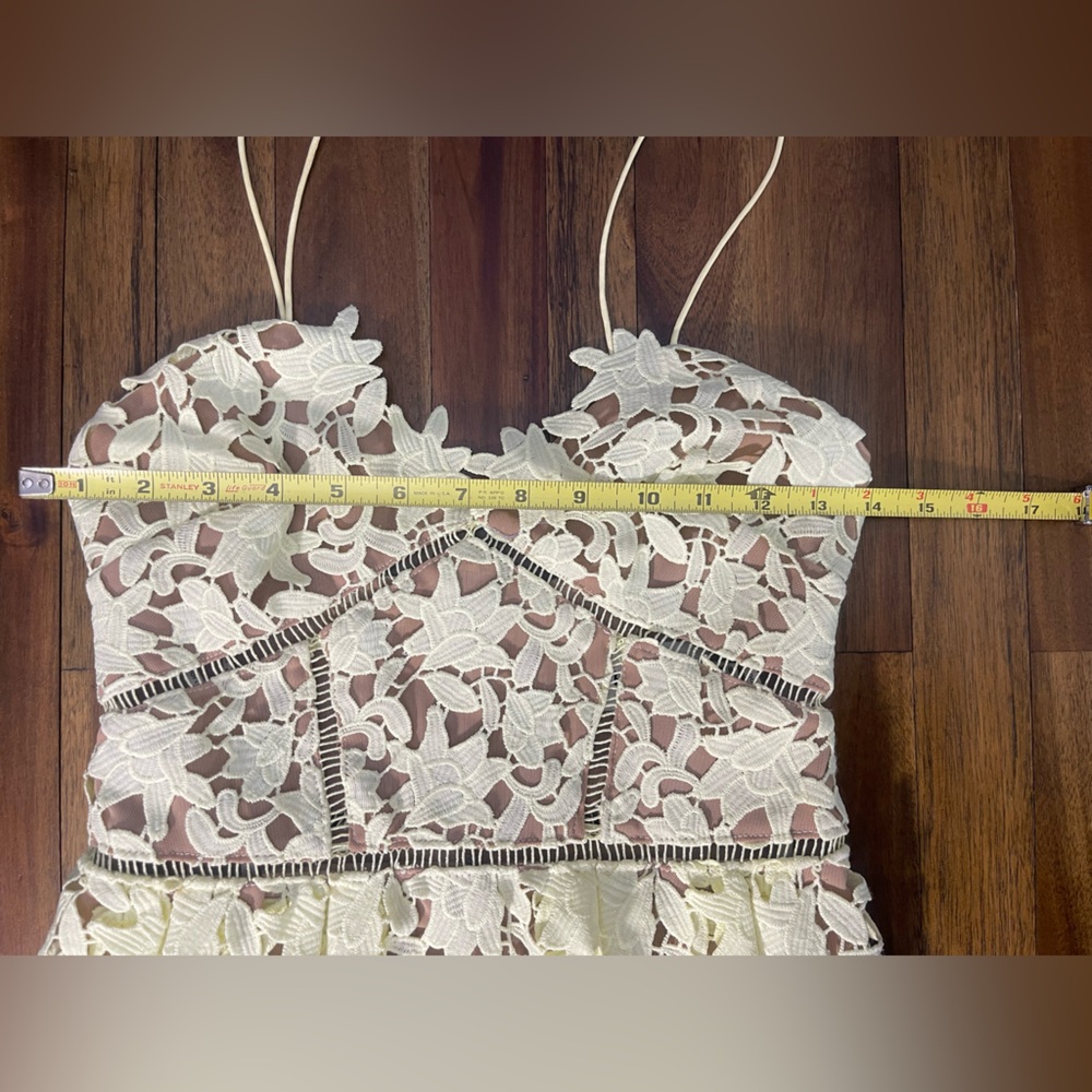 Self Portrait Azaelea Dress yellow lace women’s 
Size 4 - Picture 10 of 14